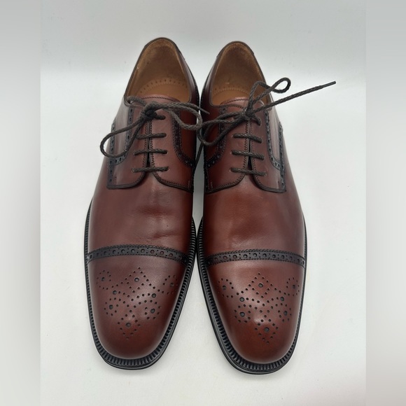 BRAND NEW Magnanni Antonio Men Brown Leather Cap Toe Medallion SZ 11 US 44.5 EU main image 7